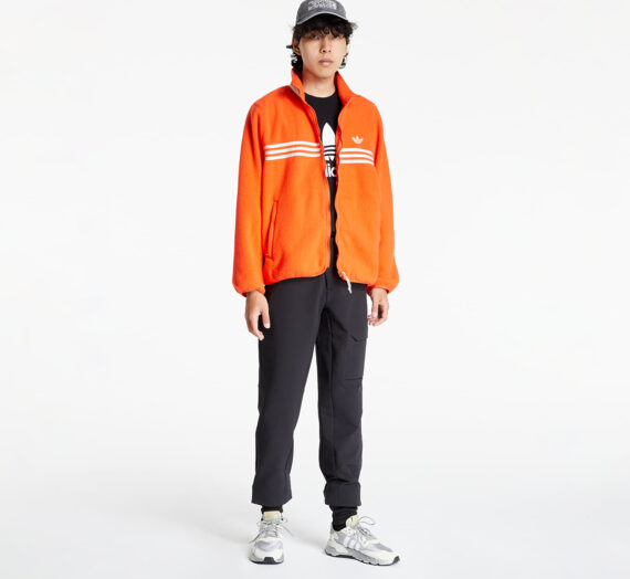 Суичъри и пуловери adidas Zip Thru Fleece Active Orange 797557
