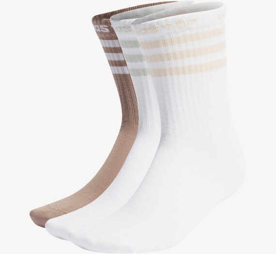 Чорапи adidas Crew Socks 3-Pack White/ Brown/ White 856996