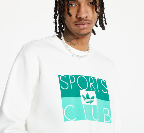 Суичъри и пуловери adidas Sports Club Crew Off White 859171