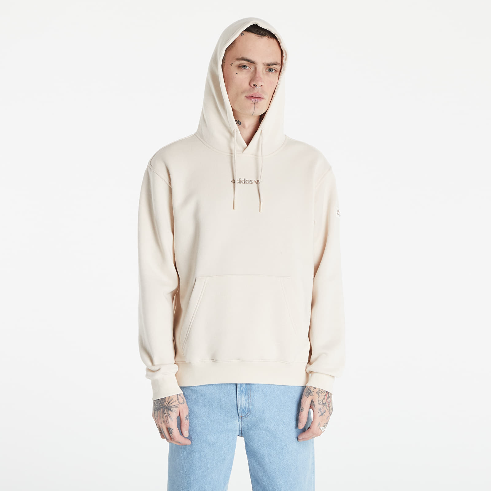 Суичъри и пуловери adidas Trefoil Linear Hoodie Linen 859549