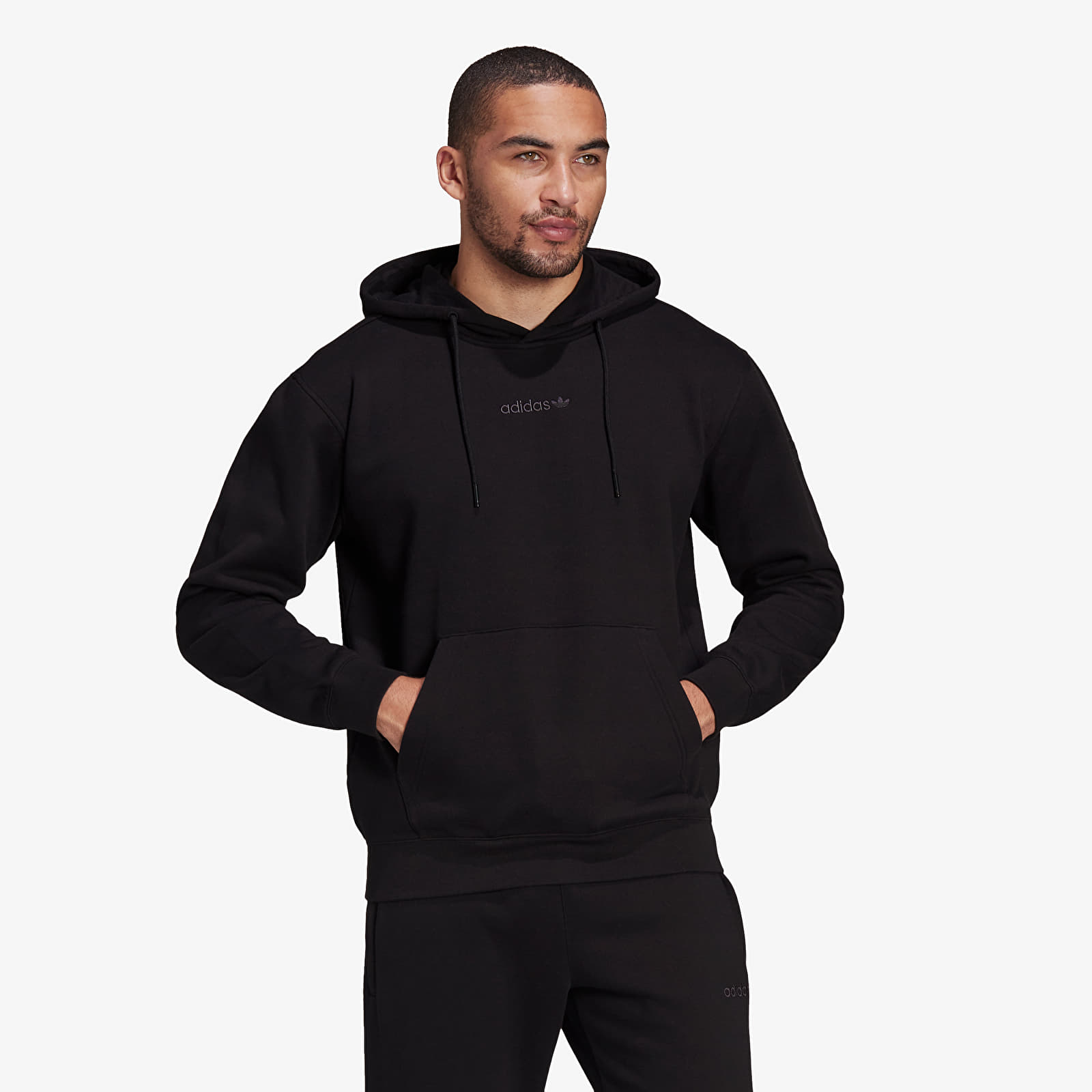 Суичъри и пуловери adidas Trefoil Linear Hoodie Black 859561