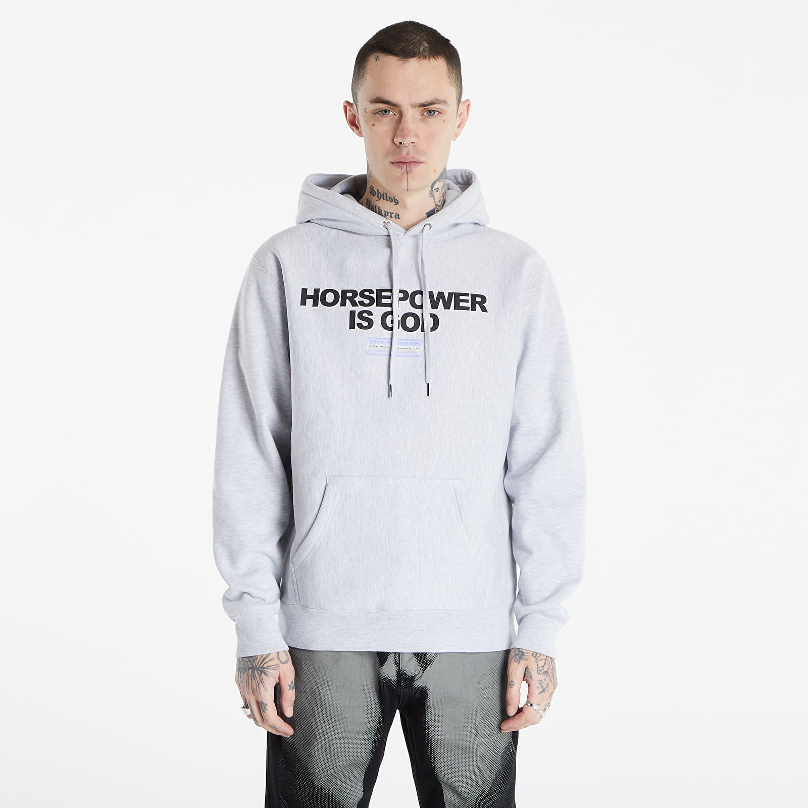 Суичъри и пуловери PLEASURES Horsepower Premium Hoody Heather Grey 954157
