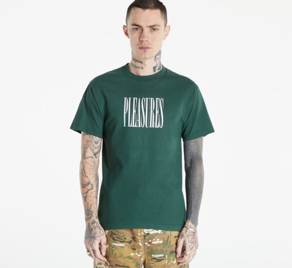 Тениски PLEASURES Stretch T-Shirt Forest Green 954268