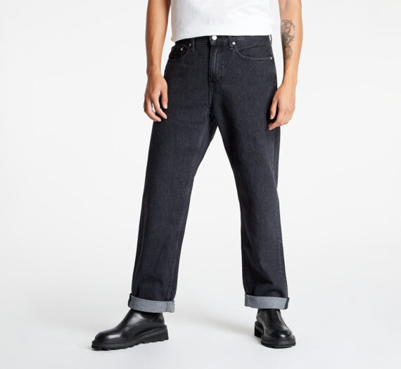 Дънки и панталони Calvin Klein Jeans 90s Straight Jean Denim Black 977440