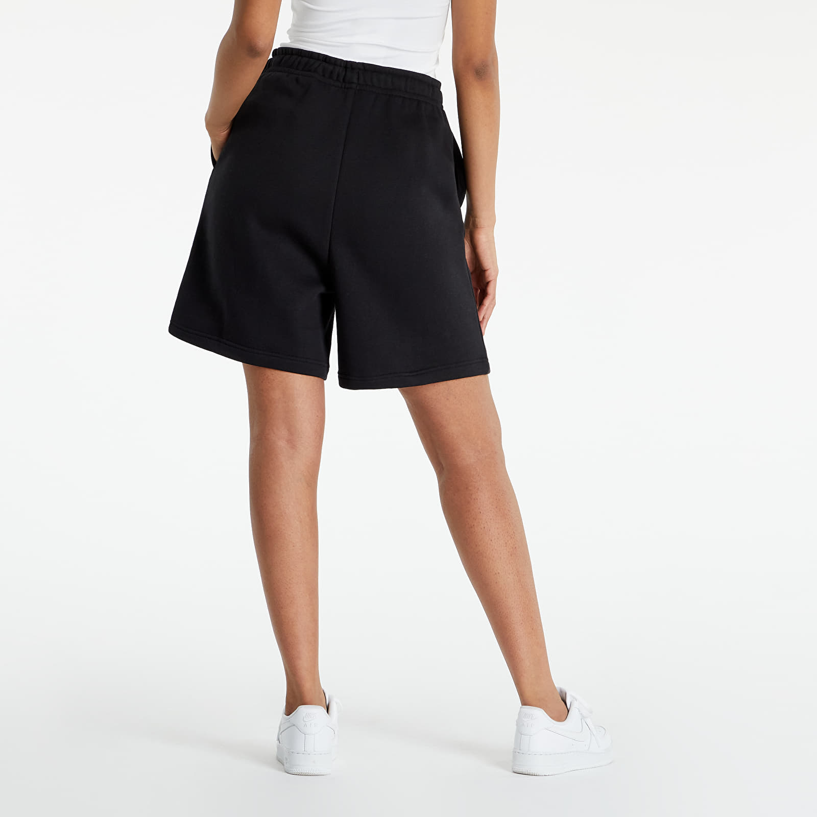 Къси панталони Nike NSW Essential Collection Fleece High-Rise Shorts Black/ White 1103314