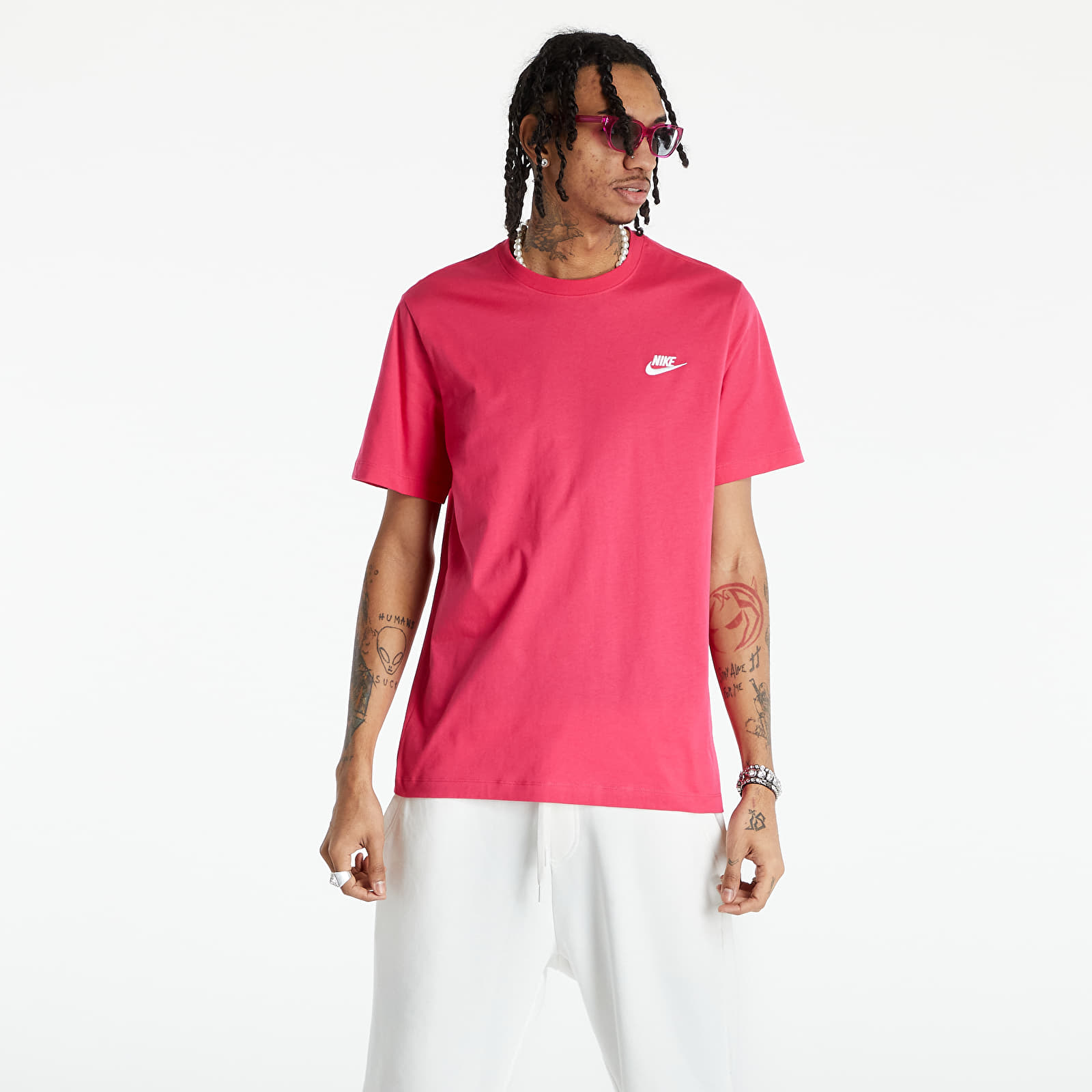 Тениски Nike NSW Club Men’s T-Shirt Rush Pink/ White 1161523