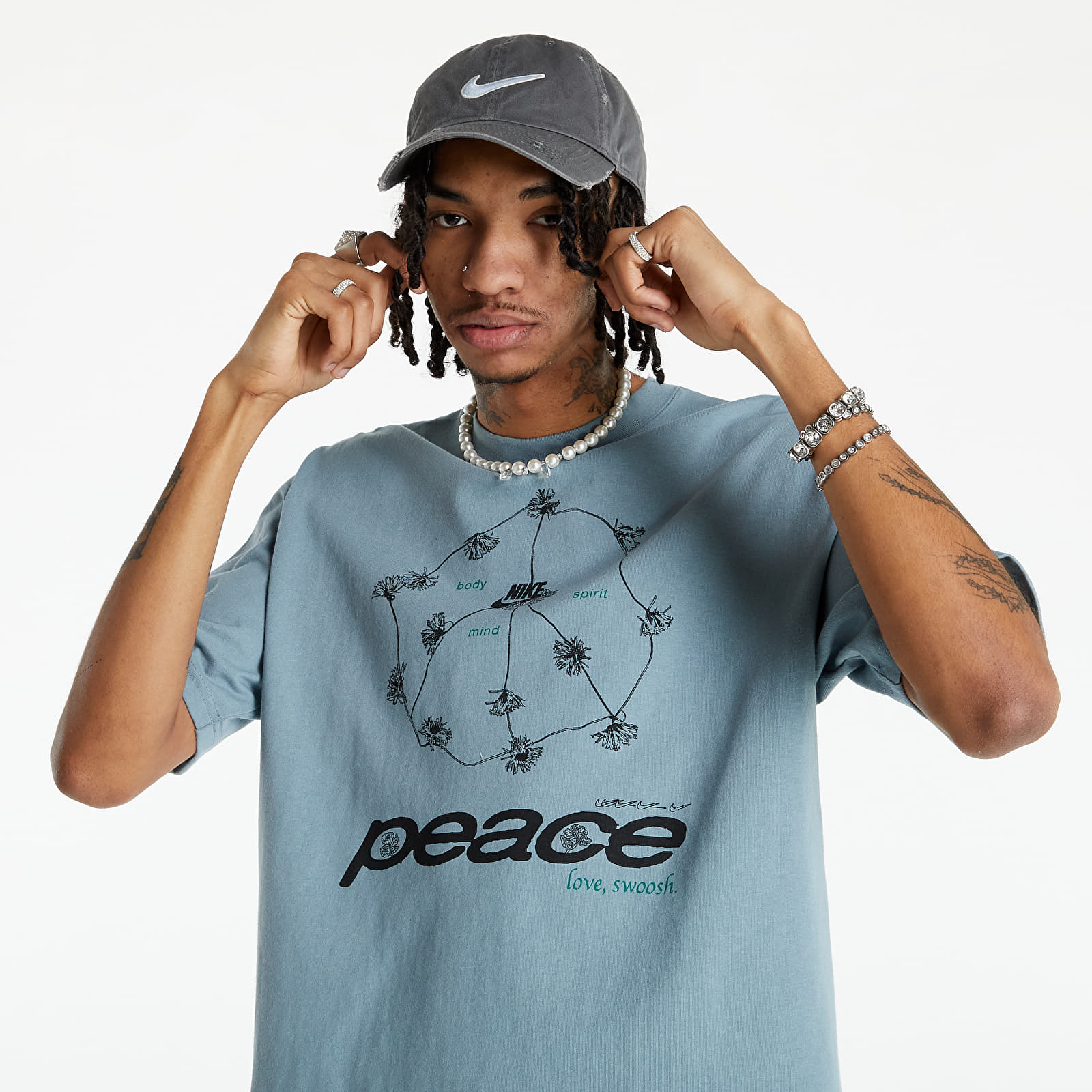 Тениски Nike NSW Men’s Peace T-Shirt Aviator Grey 1166755