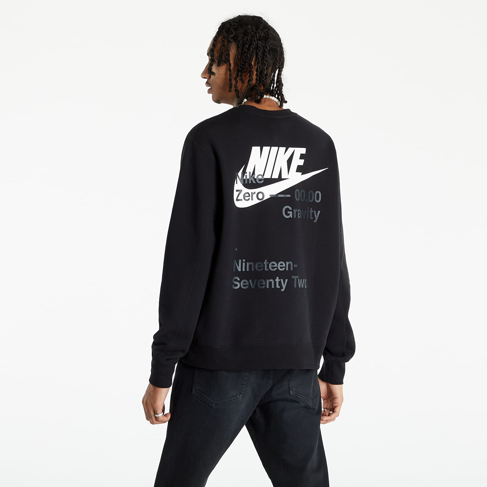 Суичъри и пуловери Nike Sportswear Men’s Zero Gravity French Terry Crew Black/ White 1177015