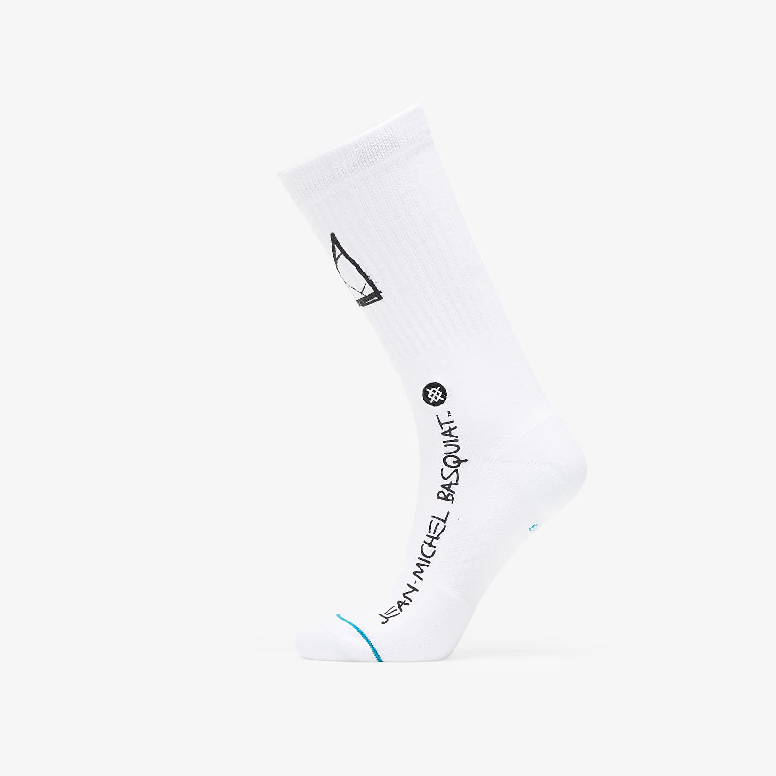 Чорапи Stance Jean-Michel Basquiat Signature Crew Sock White 1199197