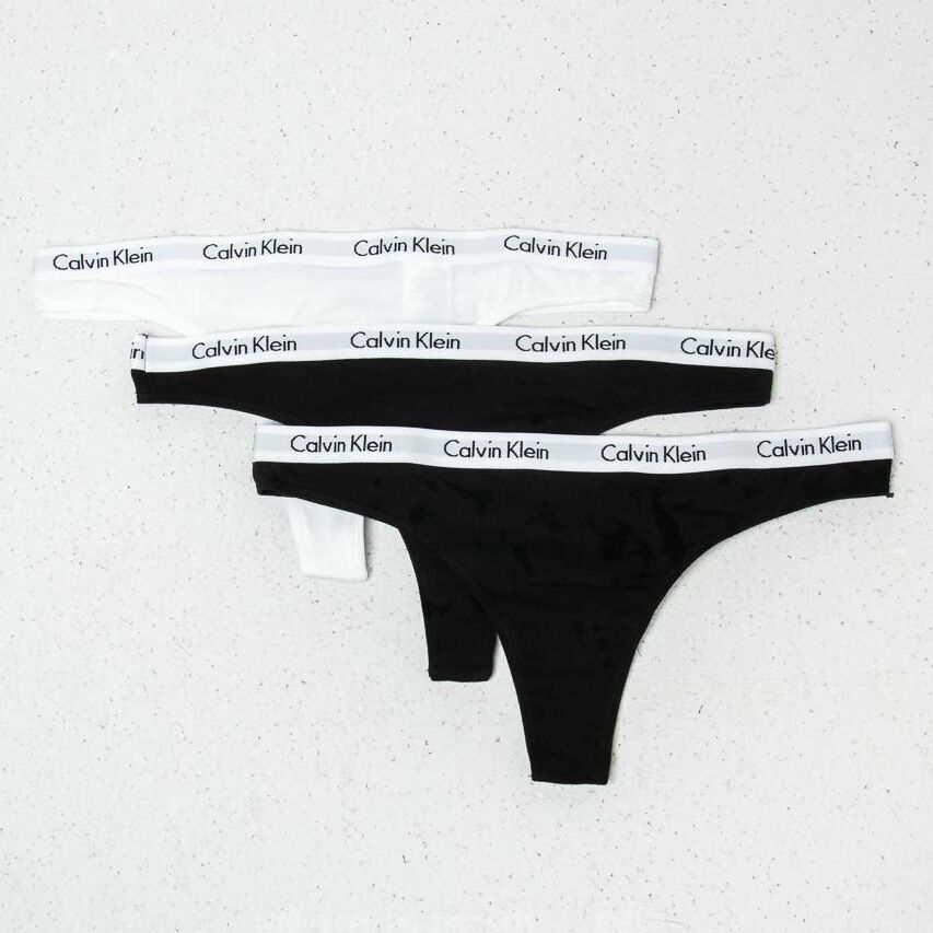 Бикини Calvin Klein 3 Pack Thongs Black/ White 188800