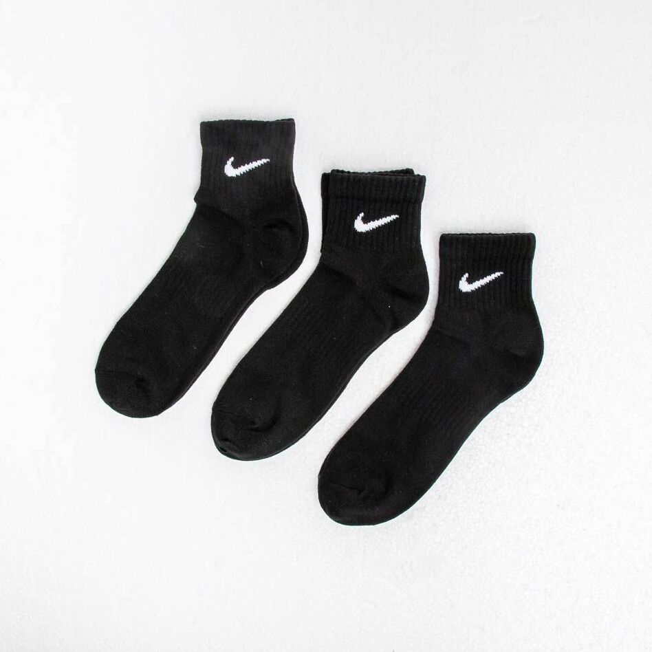 Чорапи Nike Everyday Lightweight Ankle Socks 3 Pack Black 255438