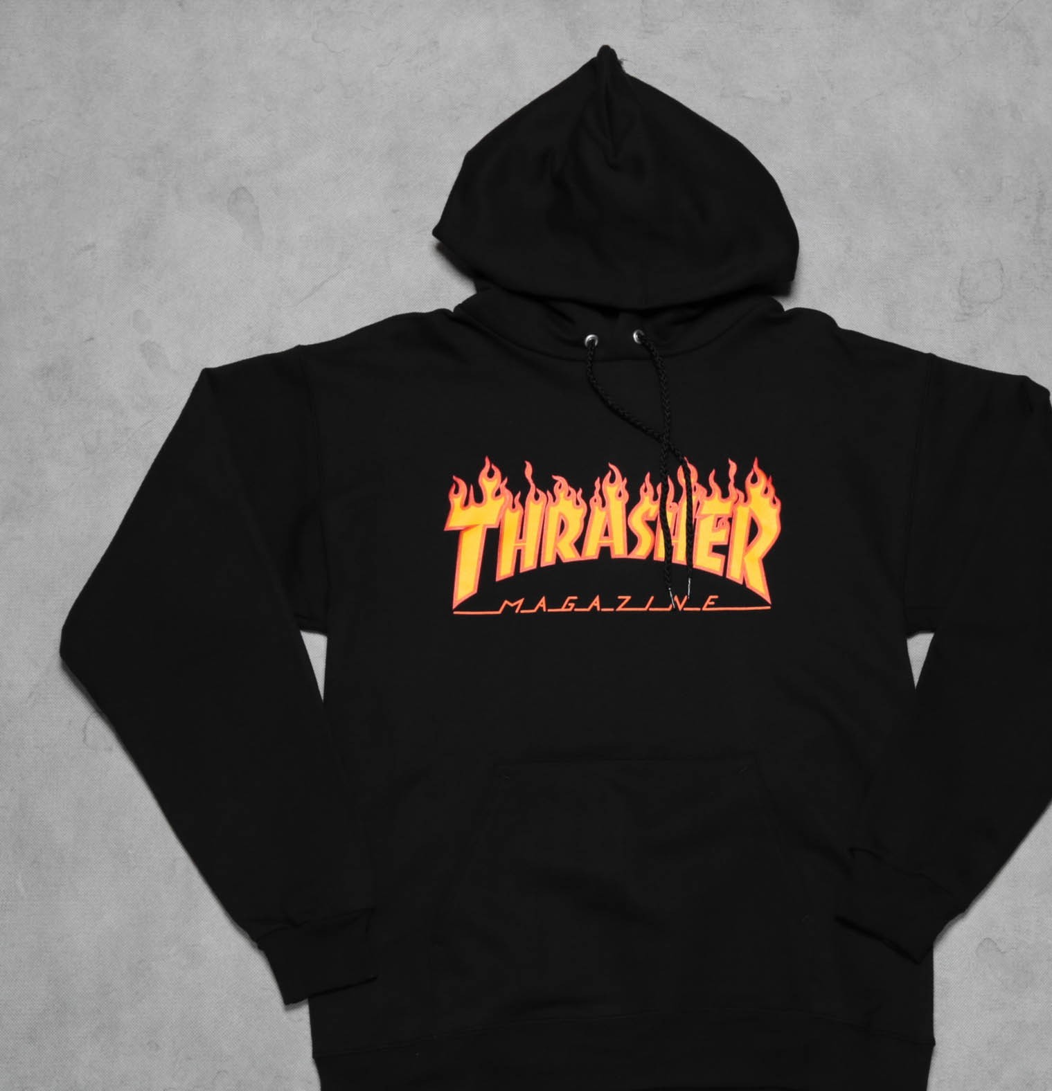 Суичъри и пуловери Thrasher Flame Logo Hood Black 48435