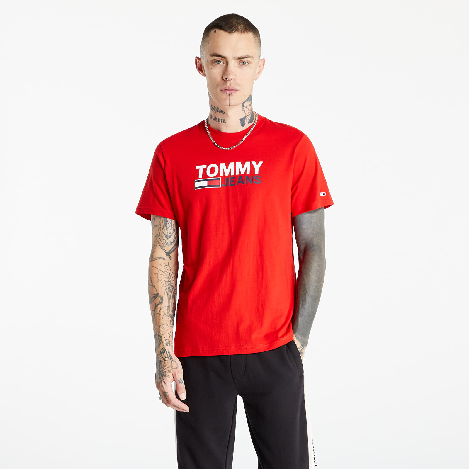 Тениски Tommy Jeans TJM Corp Logo Tee Red 707014