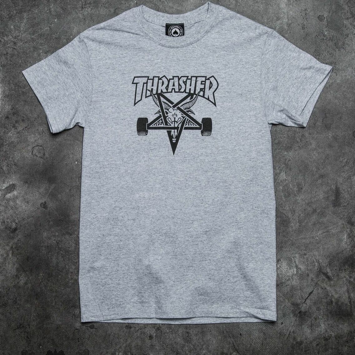 Тениски и ризи Thrasher Skategoat T-Shirt Gray 72292