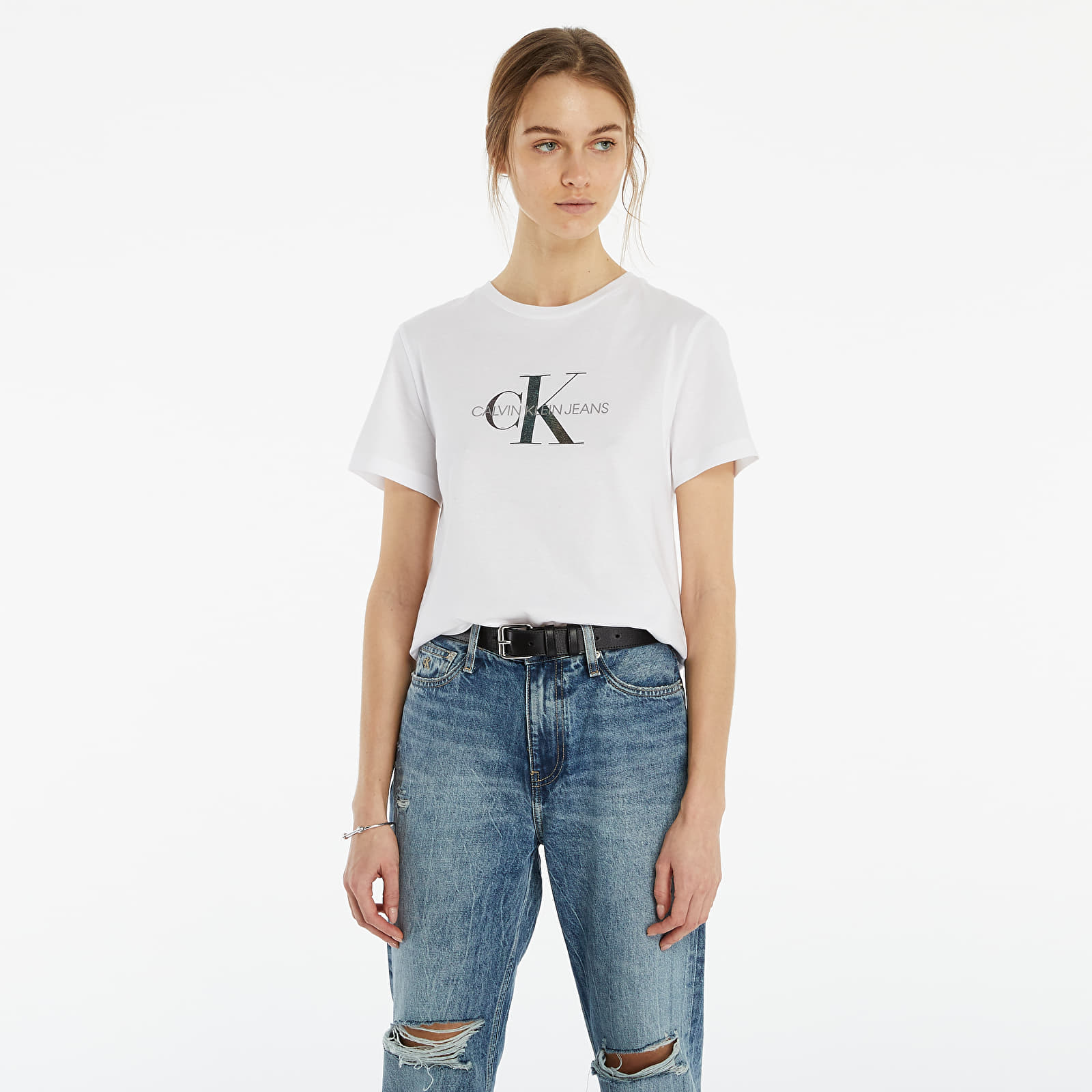 Тениски Calvin Klein Jeans Reflective Monogram Tee Bright White 781798