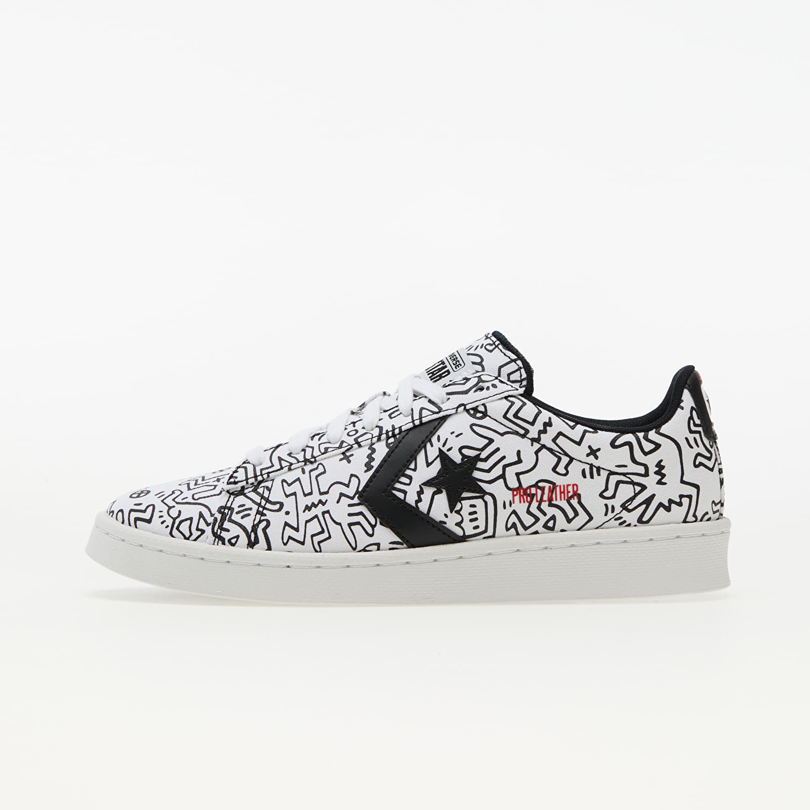 Мъжки кецове и обувки Converse x Keith Haring Pro Leather OX White/ Black/ Red 864211