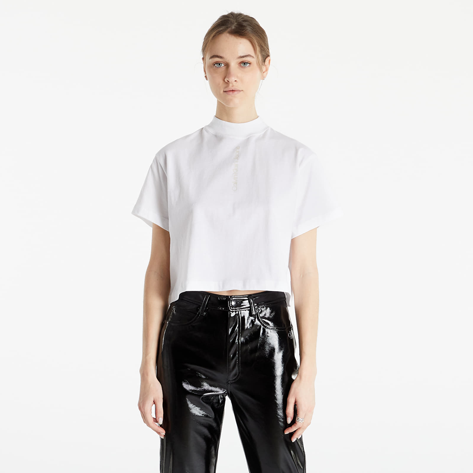 Тениски Calvin Klein Jeans Back Vertical Faded Logo Tee Bright White 990400