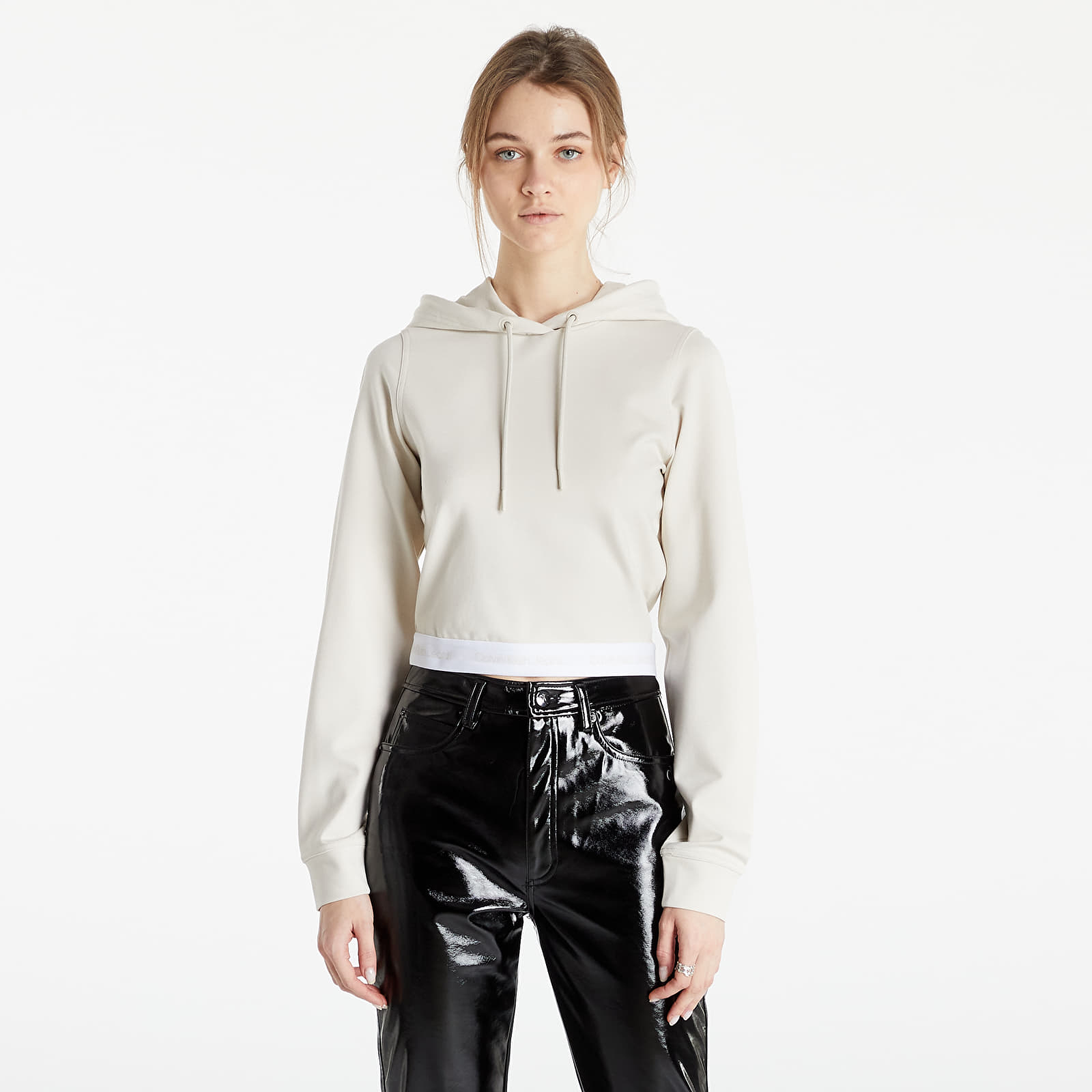 Суичъри и пуловери Calvin Klein Jeans Contrast Tape Milano Hoodie Eggshell 991204