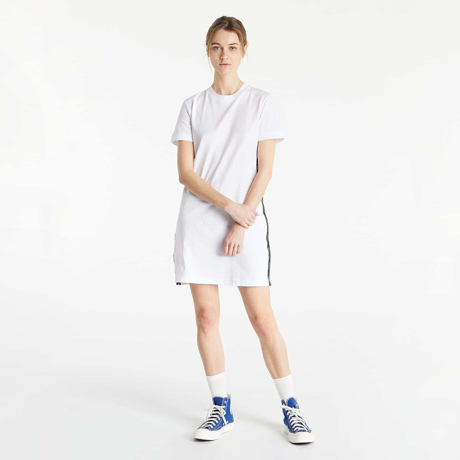 Рокли Calvin Klein Jeans Side Contrast Tape T-Shirt Dress Bright White 991249