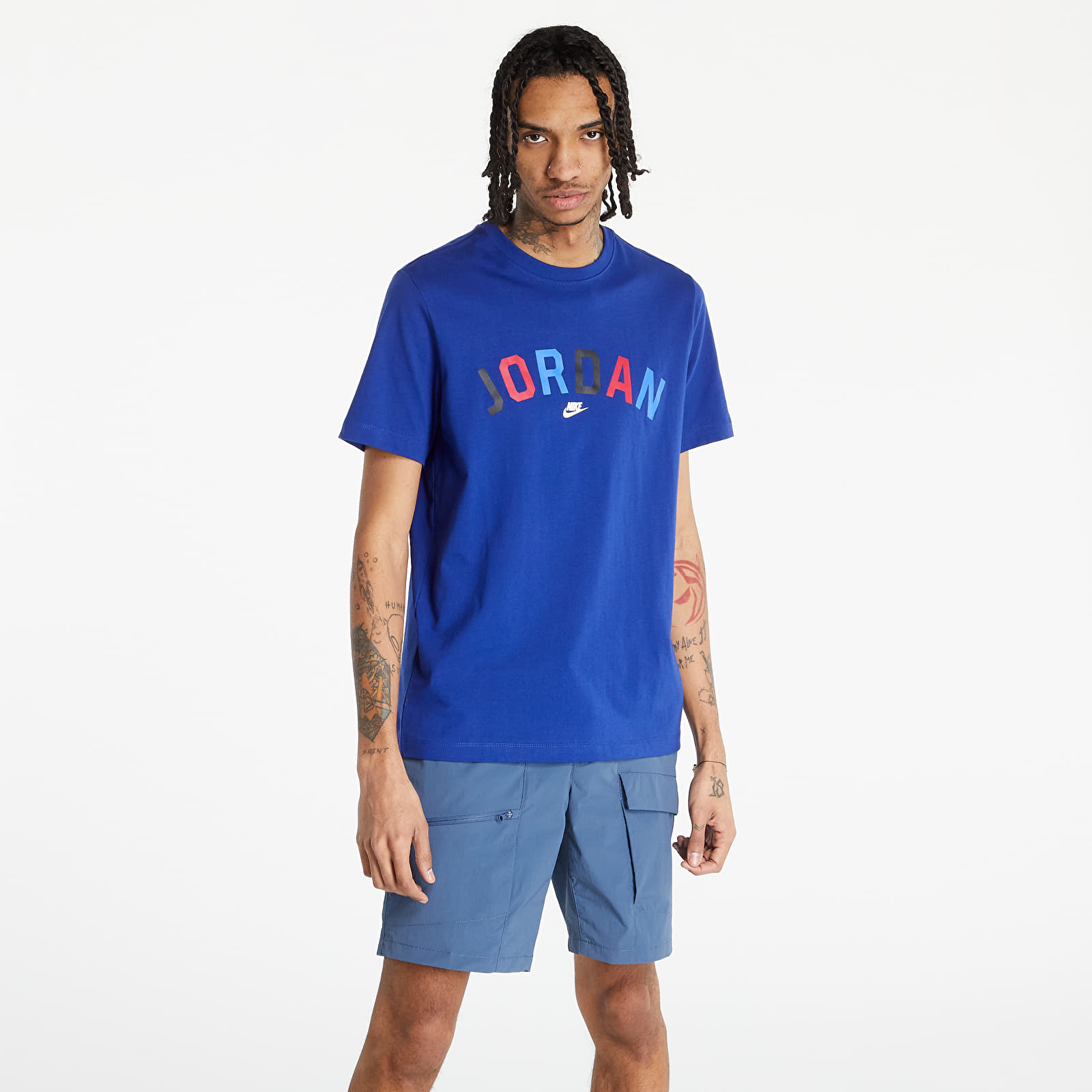 Тениски Jordan Sport Dna Men’s Wordmark T-Shirt Deep Royal Blue/ White 1163209