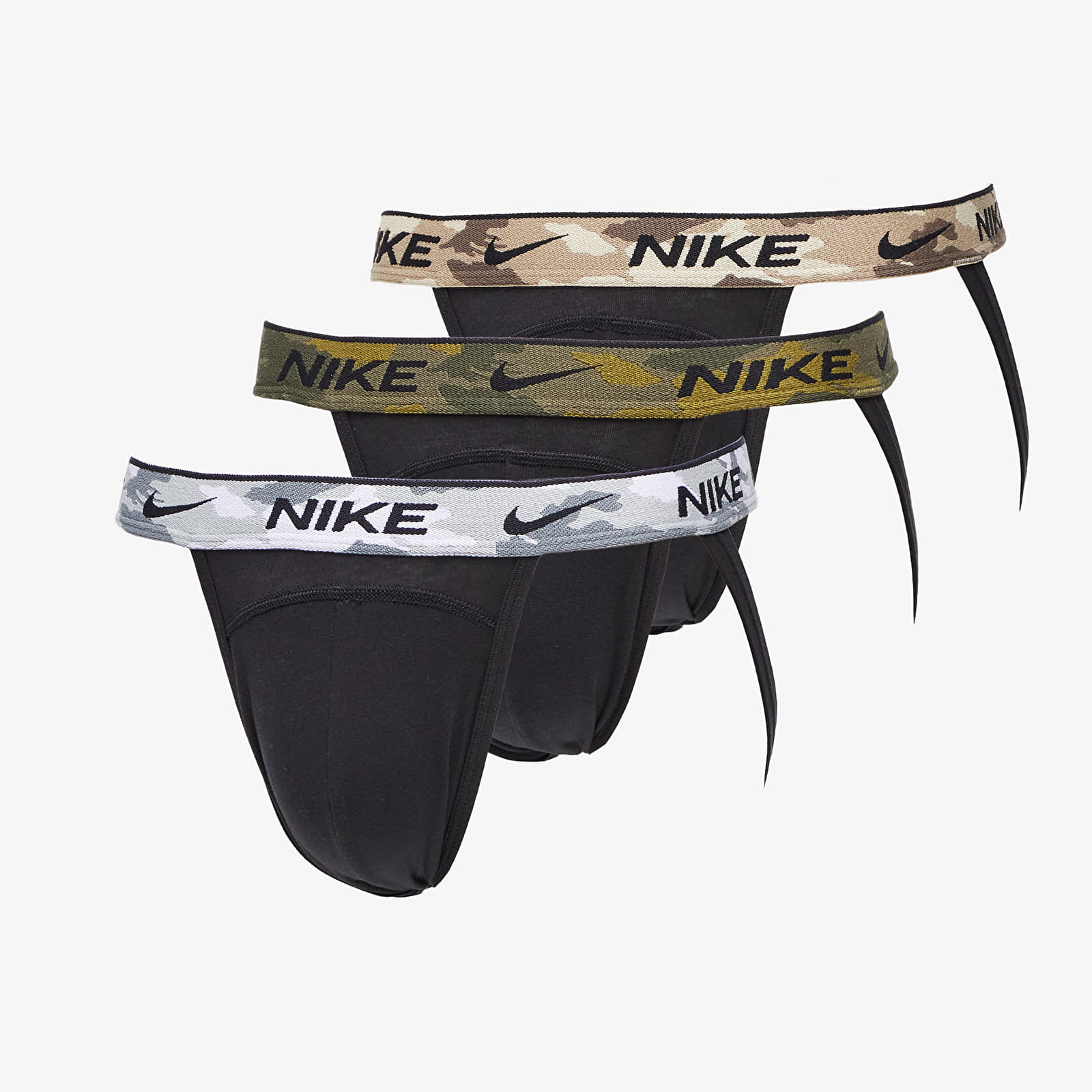 Мъжко бельо Nike Jock Strap 3 Pack Black/ White Camo/ Olive Camo/ Khaki 1321810