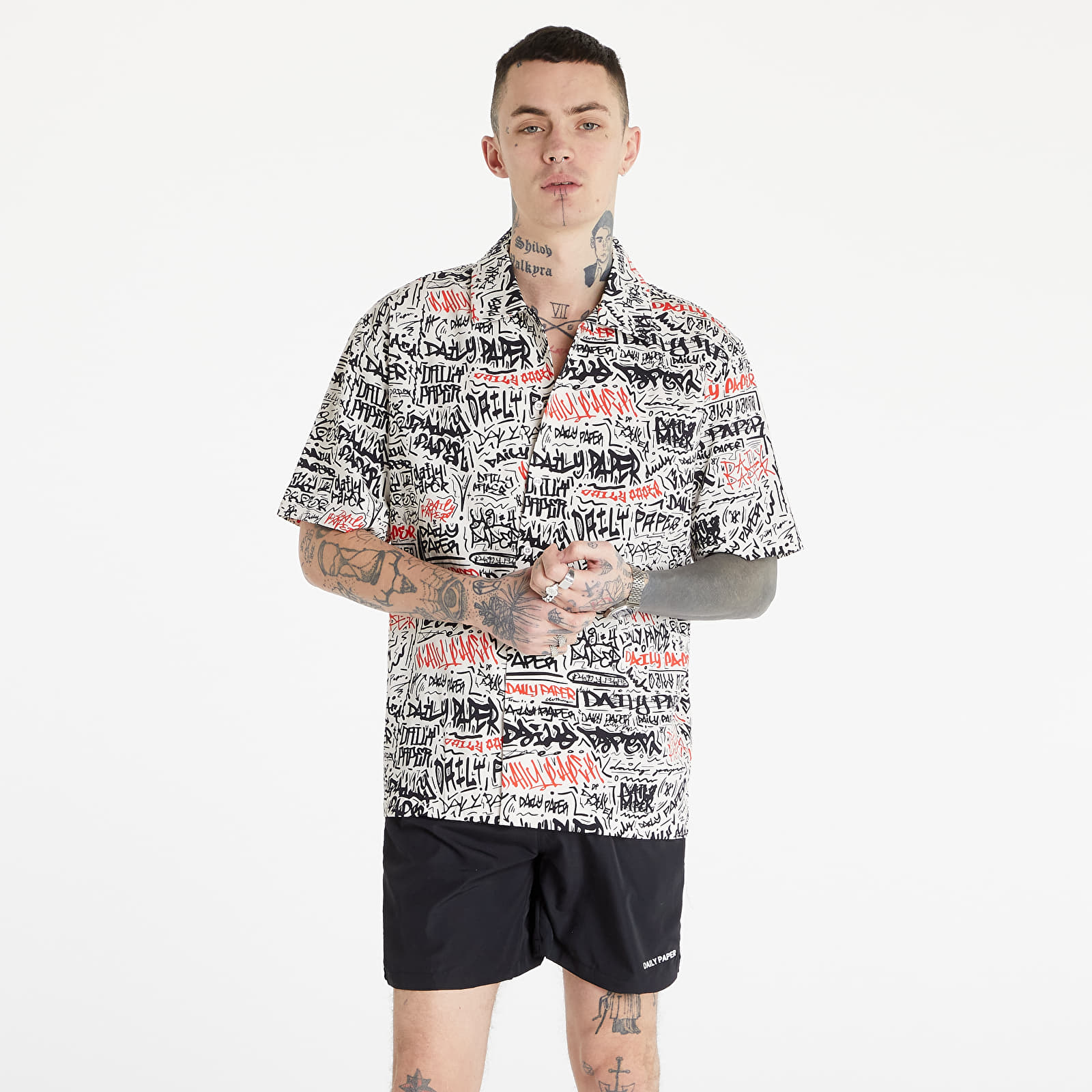 Ризи Daily Paper Movan Short Sleeve Shirt Red/ Black Tag 1356724