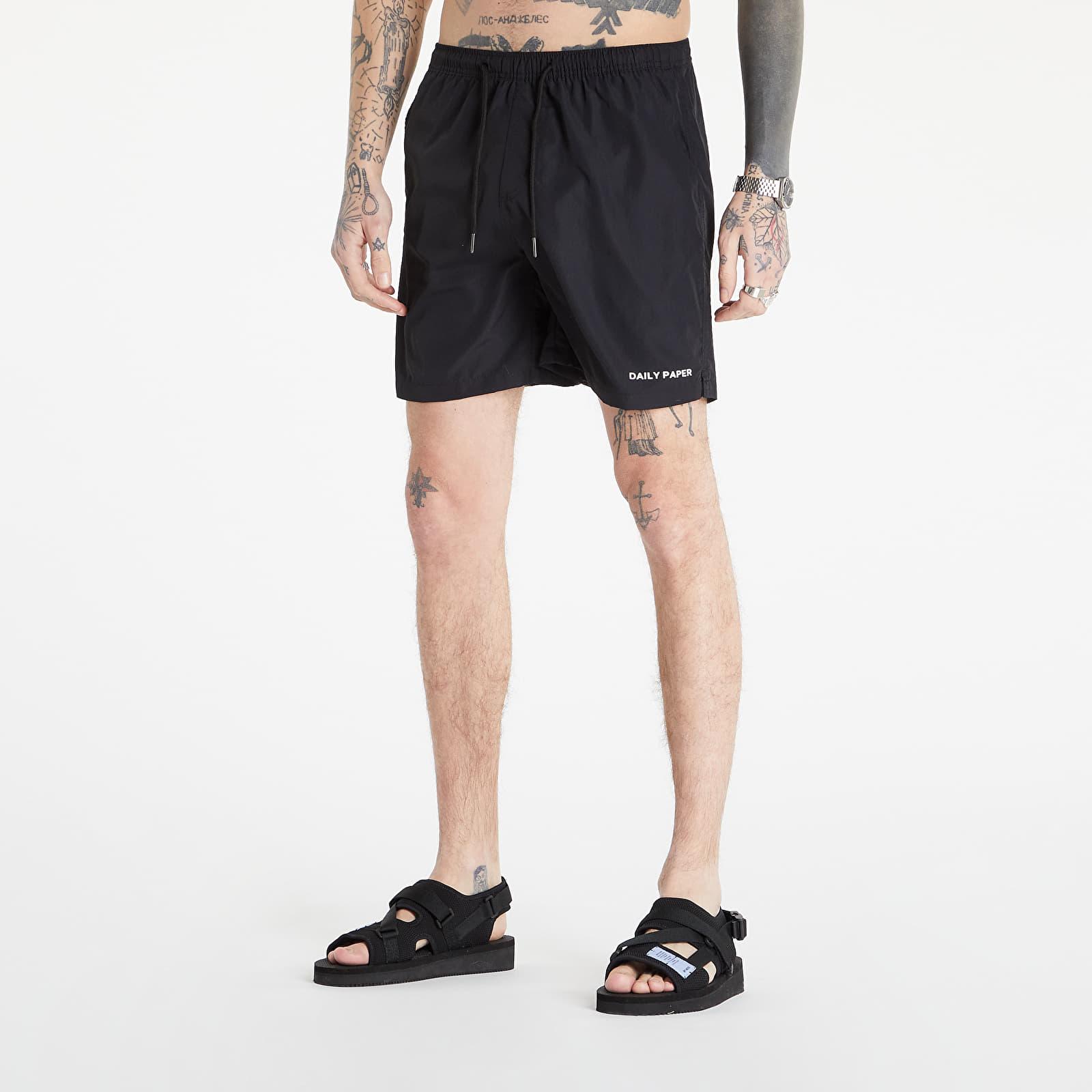 Къси панталони Daily Paper Etype Swim Shorts Black 1356736