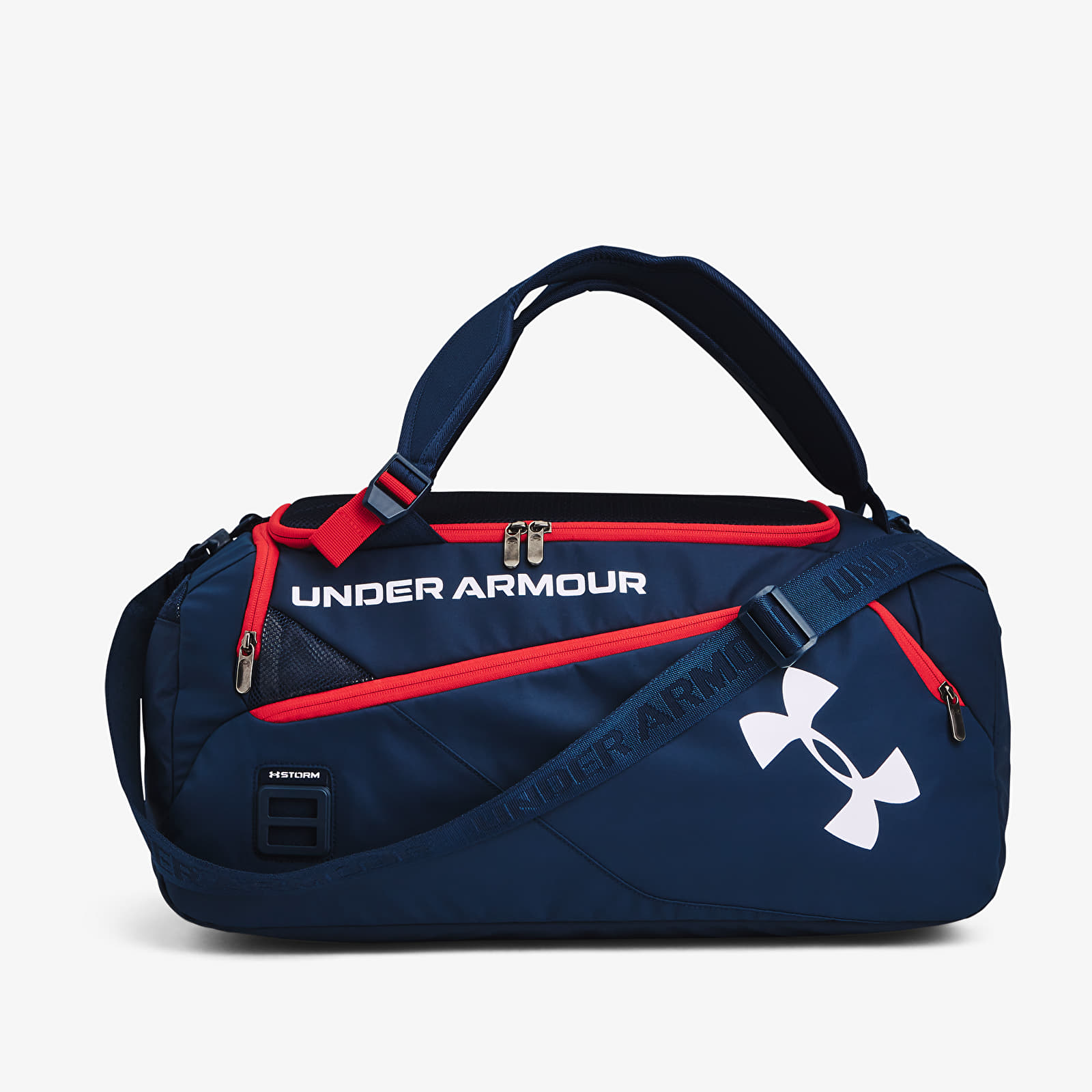 Чанти и раници Under Armour Contain Duo Sm Duffle Academy/ Red/ White 912799