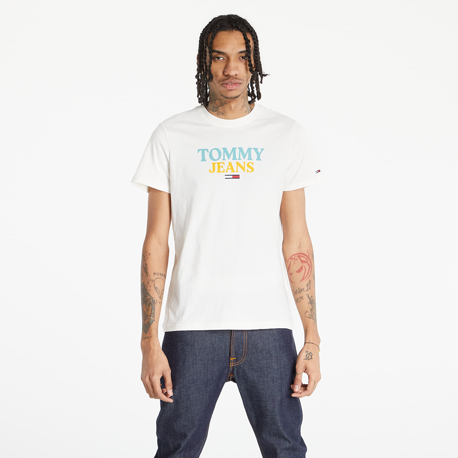 Тениски Tommy Jeans Entry Graphic Tee Ancient White 991612