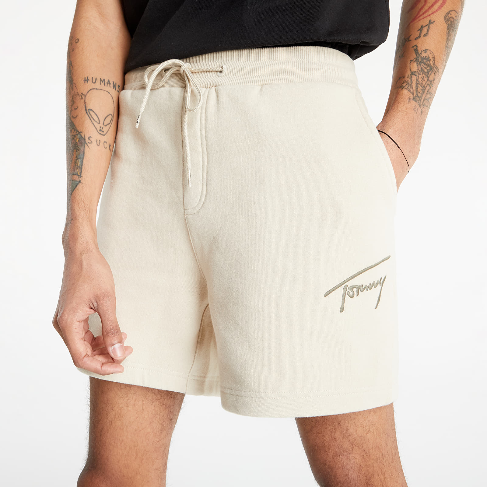 Къси панталони Tommy Jeans Signature Shorts Savannah Sand 991867