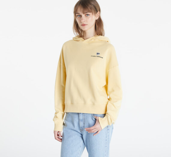Суичъри и пуловери Chiara Ferragni Light Diagonal Fleece Co Yellow 1338685