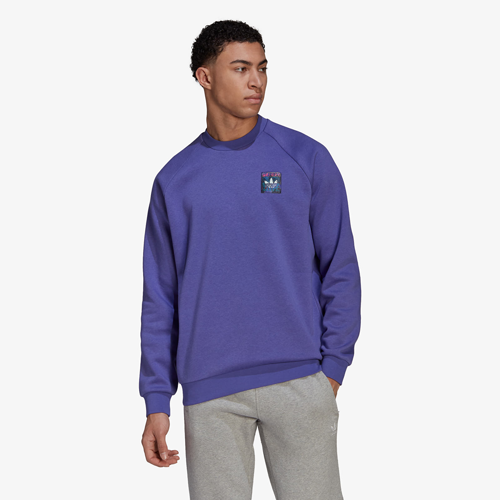 Суичъри и пуловери adidas Graphic Crew Purple 1205908