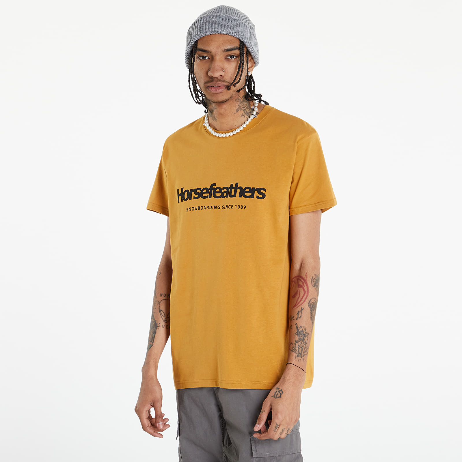 Тениски Horsefeathers Quarter T-Shirt Spruce Yellow 1359640