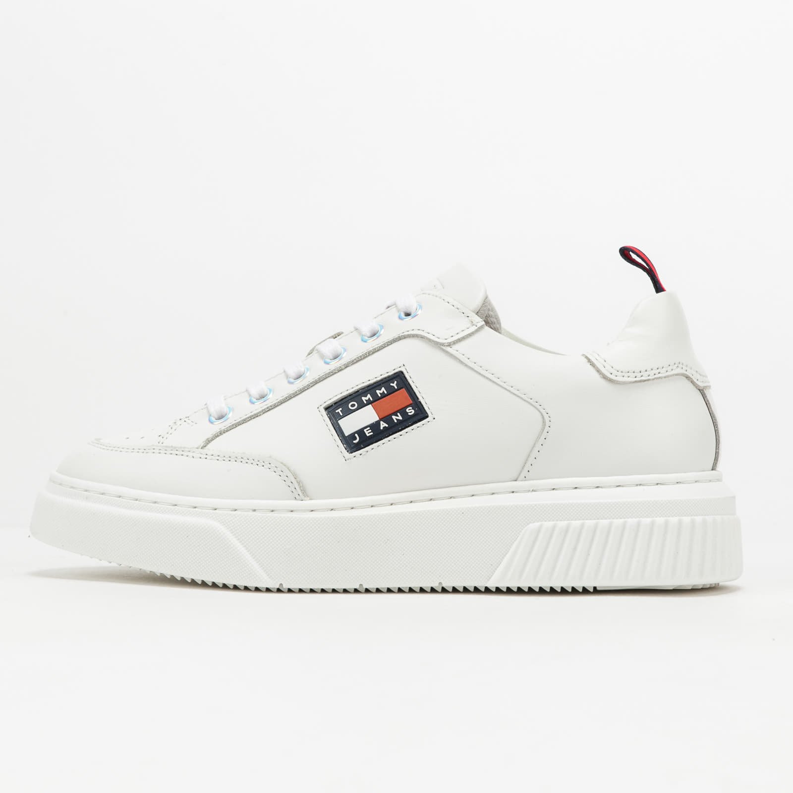 Дамски кецове и обувки TOMMY JEANS Elevated Leather Cupsole White 1426780