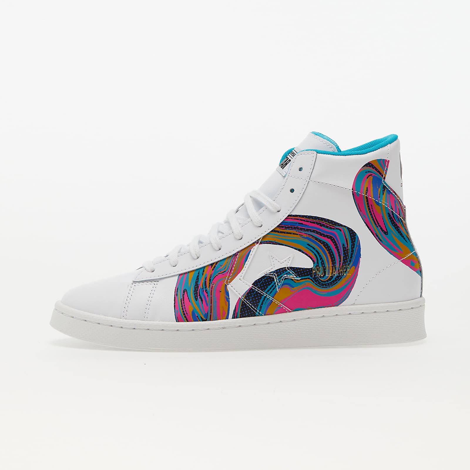 Мъжки кецове и обувки Converse Pro Leather ’90S Marbled White/ Prime Pink/ Green 1473400